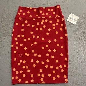 LuLaRoe New Medium Polkadot Cassie Skirt NWT